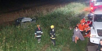 6 heridos tras un vuelco en solitario sobre Ruta 9