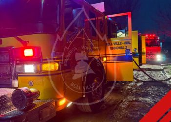 Bell Ville: bomberos combatieron un incendio de una casa