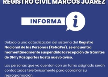 Quedó suspendida la atención de ReNaPer en el Registro Civil