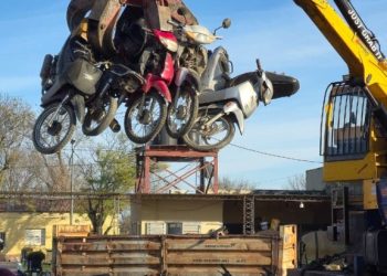 Se compactaron 150 motocicletas secuestradas