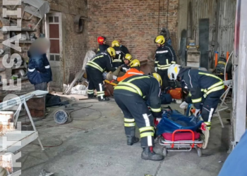 Leones: dos heridos de gravedad tras explotar un tanque en un taller