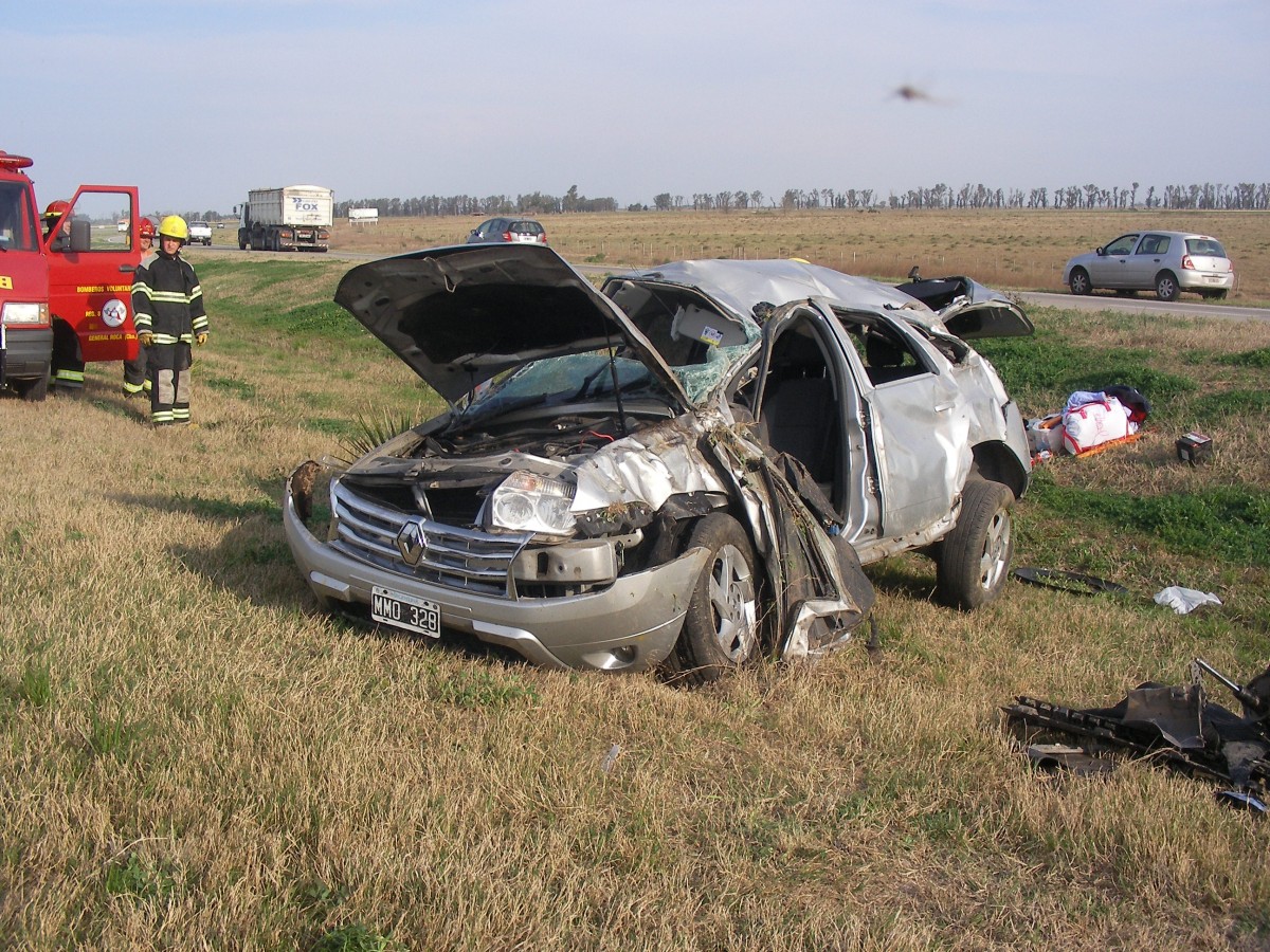 Accidente en la autopista en el Km 420