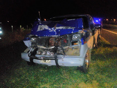 Camioneta embistió en la parte trasera de un camión en ruta 9 en Armstrong