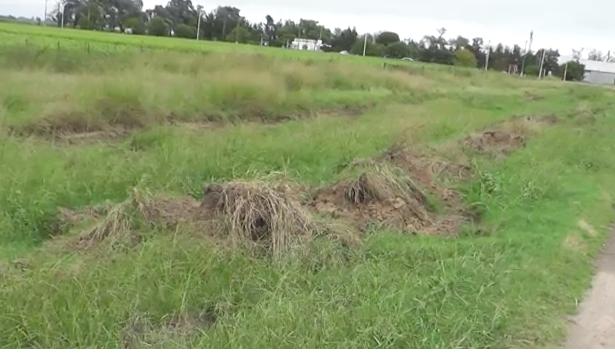 Continúan las tareas en el canal en la circunvalación