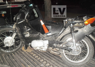 Choque entre auto y moto en ruta 9, donde el motociclista fue despedido y cayó a una cuneta