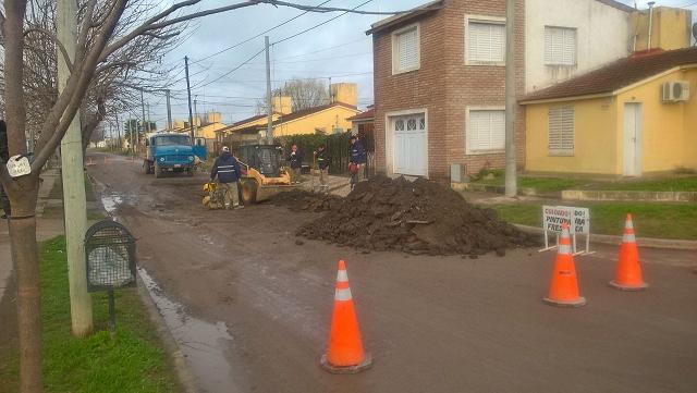 Trabajos en calle Monetto y El Ceibo