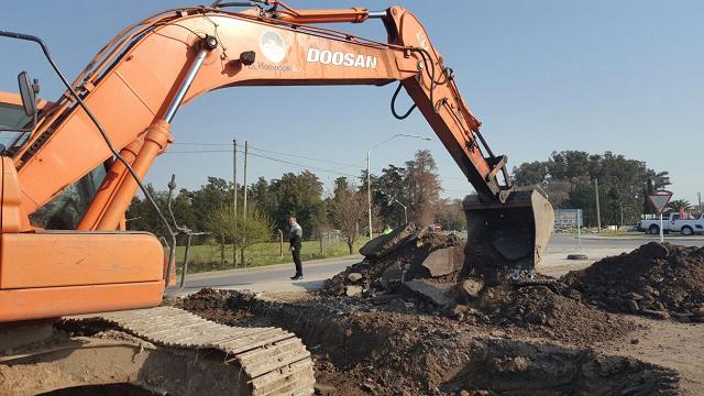 Canal de desagüe: nuevos trabajos en ruta 12 y circunvalación