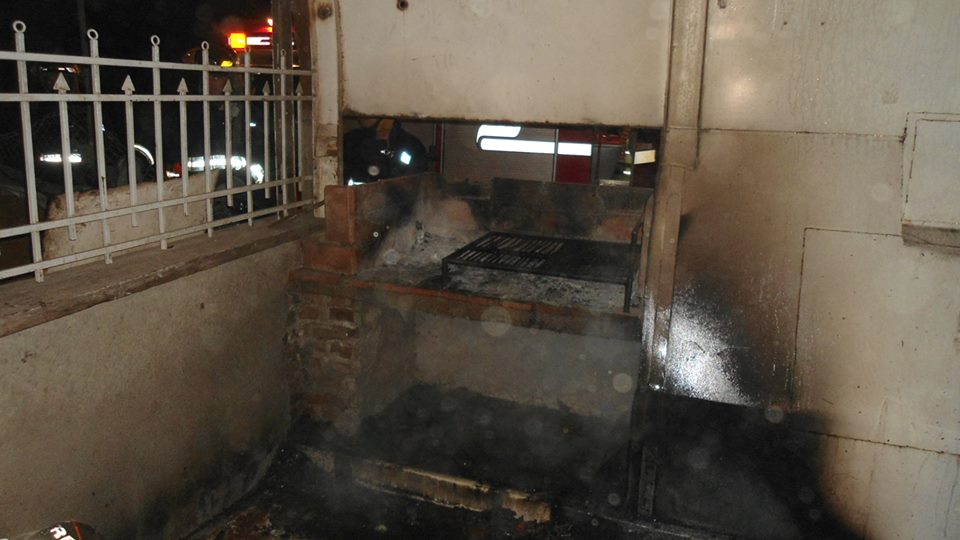 Incendio en bar del Club Tiro Federal