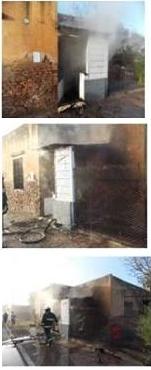 Leones, principio de incendio de una vivienda y accidente en desfile de carrozas