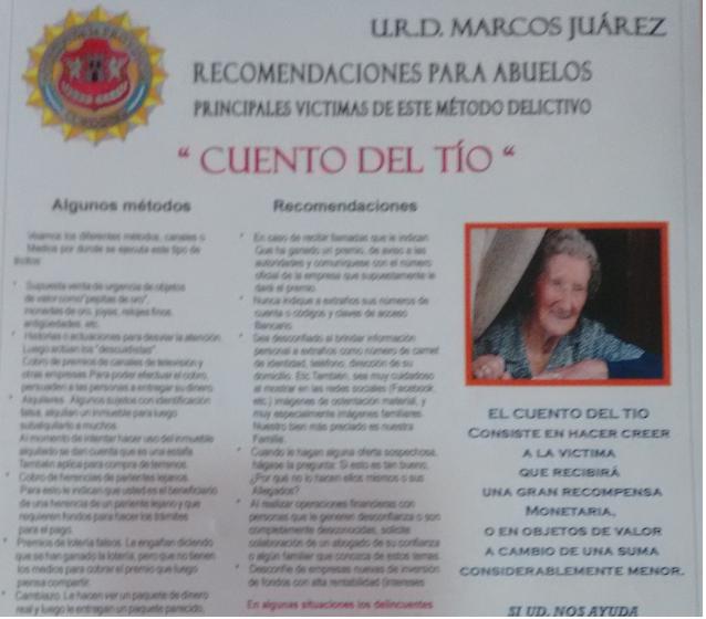 Recomendaciones para abuelos, principales víctimas del “Cuento del Tio”