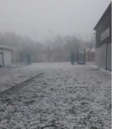 Huinca Renancó:  La piedra se registró por el lapso de aproximadamente 20 minutos y eran del tamaño de un “huevo de gallina”