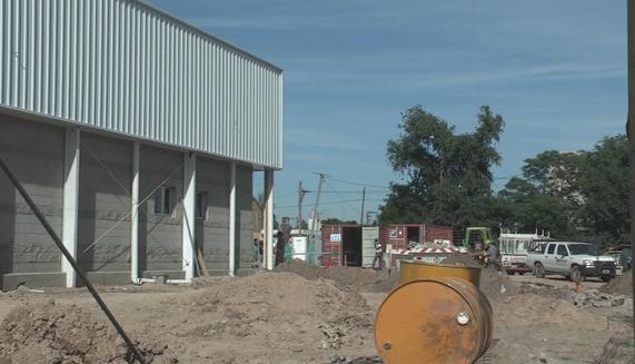 Avances de obra del supermercado La Anónima