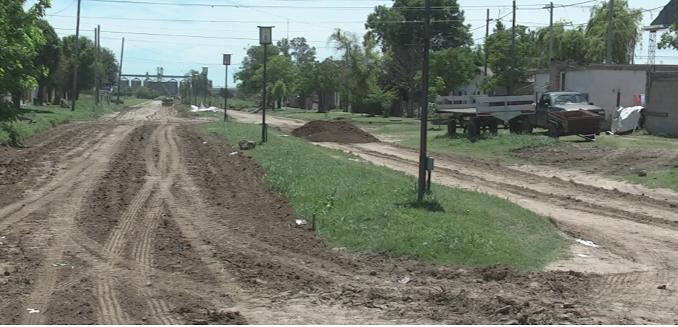 Ripio para calle Paula Albarracín de Sarmiento