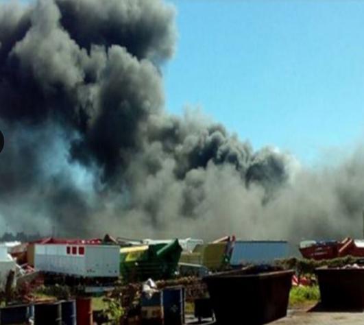 Las Parejas:- Un operario fallecido en una explosión de un galpón de la fábrica Ombú