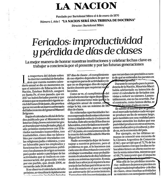 Quo Vadis presidente Macri…?