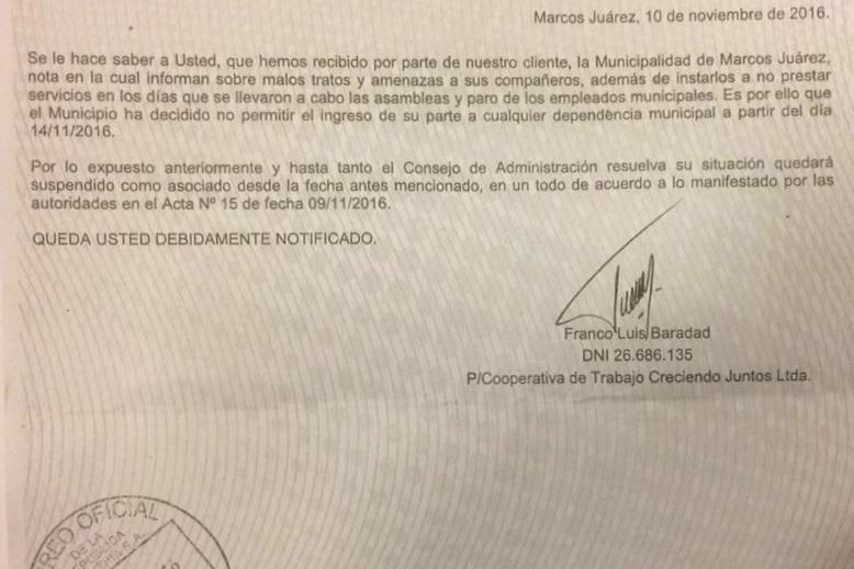 Cuatro empleados Municipales  cesanteados