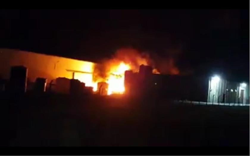 Incendio en una oficina técnica de la fábrica Bertotto Boglione