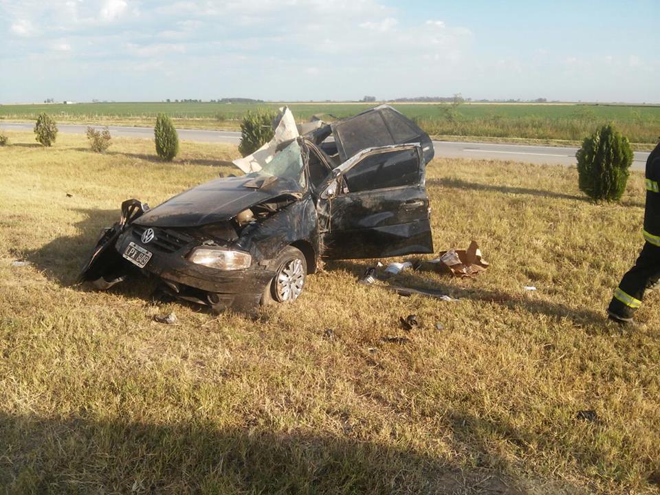 Despiste de un automóvil en autopista el domingo con una persona fallecida