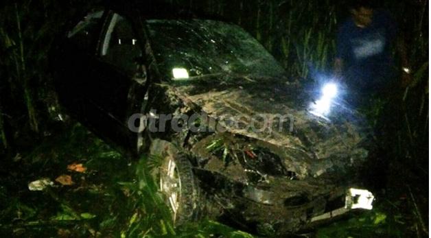 Cañada de Gómez.- Despistó un automóvil en la vieja ruta 9