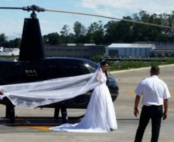 Novia murió cuando iba en helicóptero a su boda para sorprender a su pareja