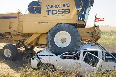 Un espectacular accidente dejó un herido leve en la zona rural de Etruria