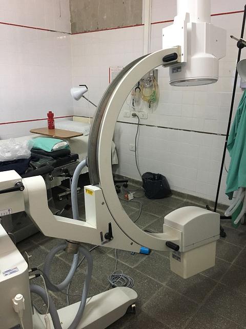 El Hospital con nuevo equipamiento, un arco en C
