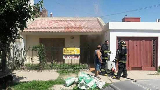 Incendio de una vivienda de calle Lavalle al 300