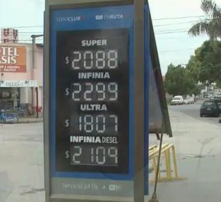 Aumento de un 8% en los combustibles