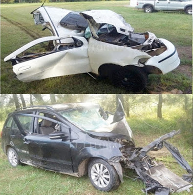 Según los primeros testimonios  el Palio habría realizado una maniobra de sobrepaso de un colectivo y se encontró de frente con el Suran”