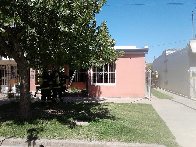 Incendio en una vivienda de calle Mendoza el día sábado pasado el mediodía