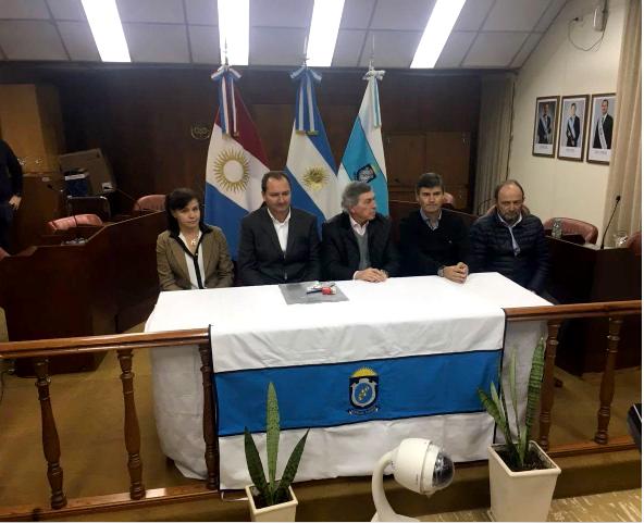 Visita del Ministro de Gobierno de la Provincia, Dr. Juan Carlos Massei