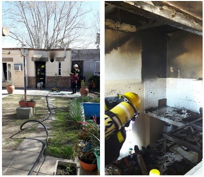 Incendio en una fábrica de pastas de Leones
