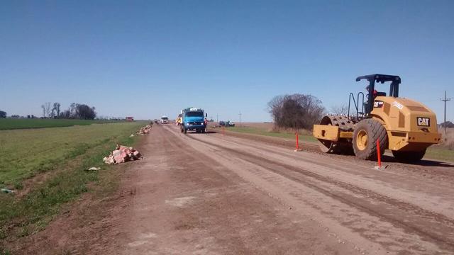 Inicio de obra en ruta 6 tramo Los Surgentes- Cruz Alta