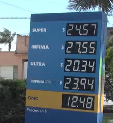 Incremento en el precio de los combustibles