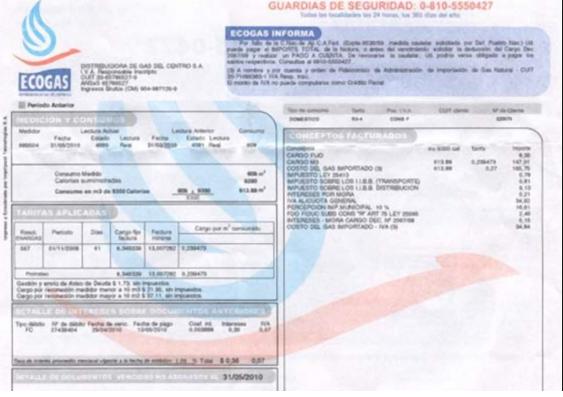 Reclamo por importantes incrementos en las boletas de gas