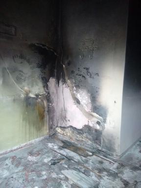 Un rayo provocó un incendio en la oficina del intendente de Villa Huidobro