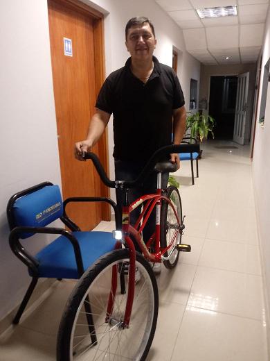 Ivan Allende fue el ganador de la bicicleta del especial de Año Nuevo