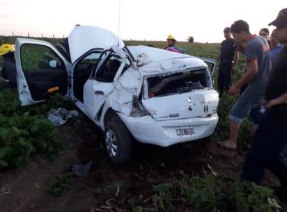 Desiste y vuelco de un vehículo en ruta 15 entre Armstrong y Cruz Alta