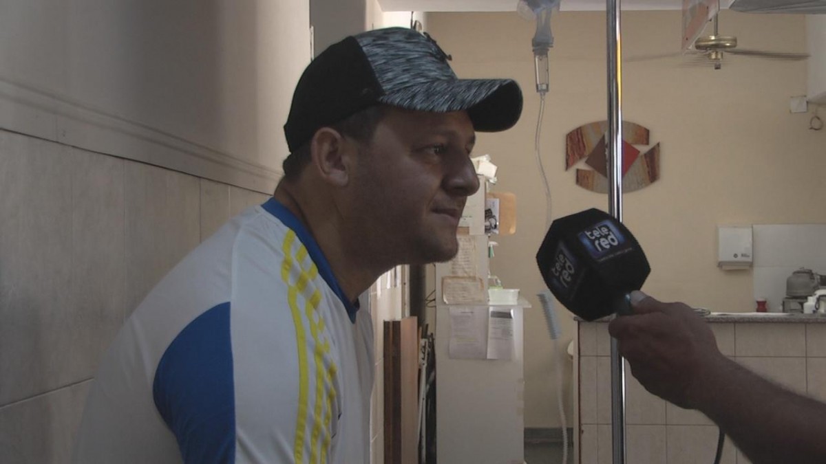 Marcelo Rumualdi, el camionero agredido en Leones