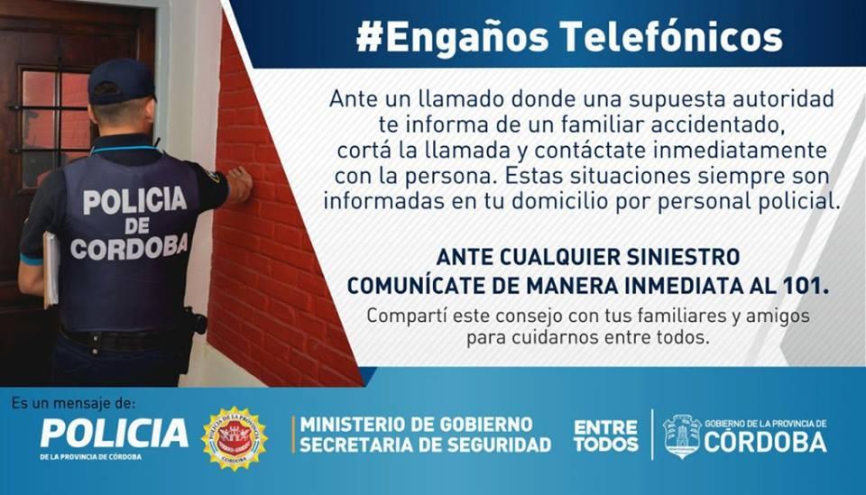 El comisario Diego Olmos y una advertencia a la población ante engaños telefónicos
