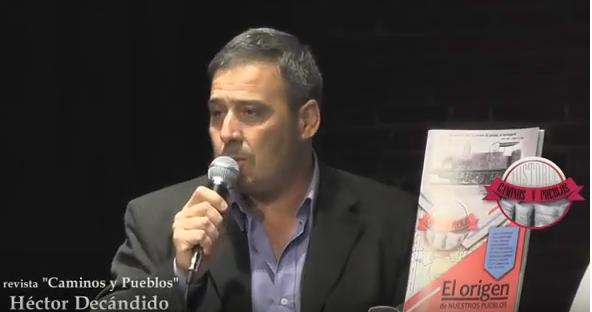 Presentación de la revista Caminos y Pueblos del marcosjuarense Héctor Decándido