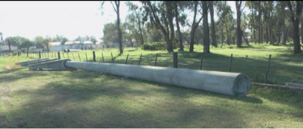 Avance de obras de la línea 132 KV desde Leones hacia Marcos Juàrez