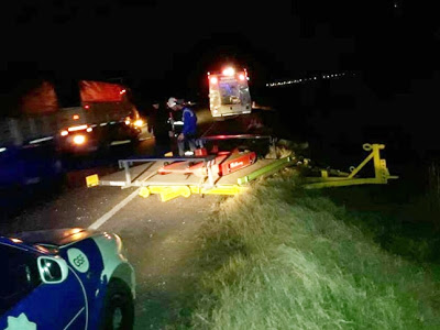 Tortugas: Insólito accidente sin consecuencias en ruta 9