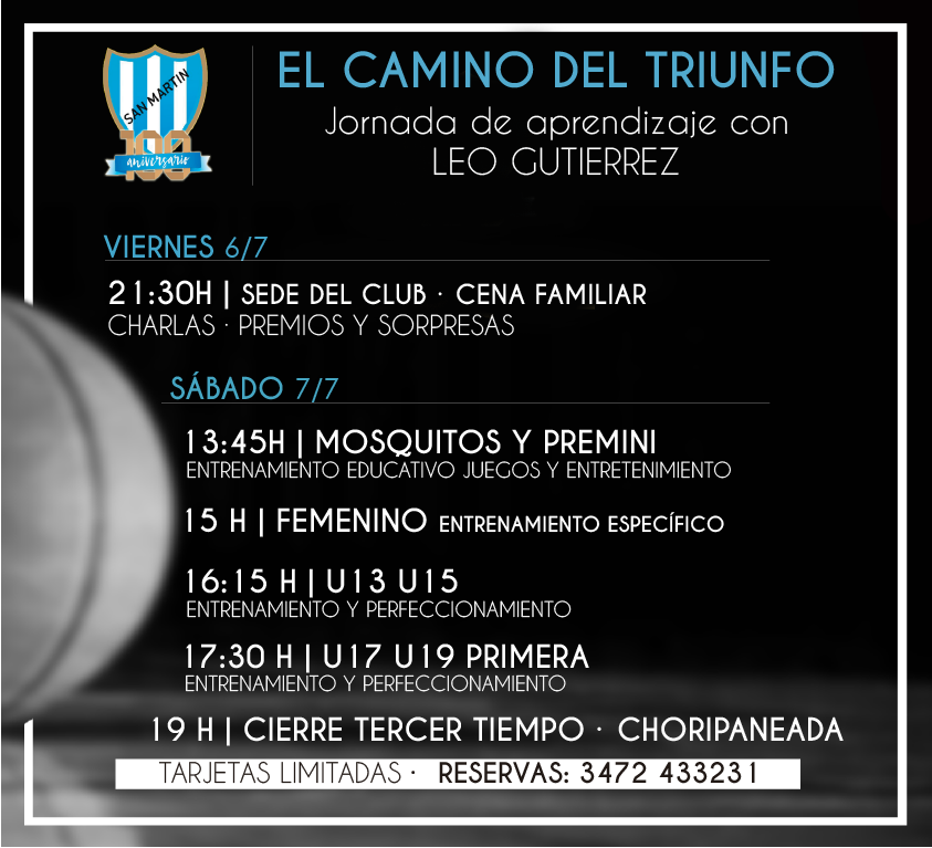 Básquet de San Martín.-Aprendizajes con Leo Gutiérrez.-