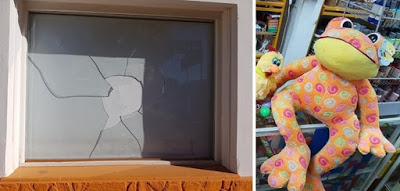 Leones, allanamiento positivo luego de la rotura de la vidriera de un negocio y el robo de un peluche