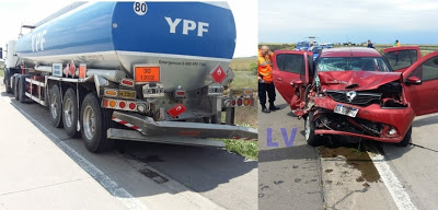 Accidente por alcance en autopista a la altura de San Marcos Sud