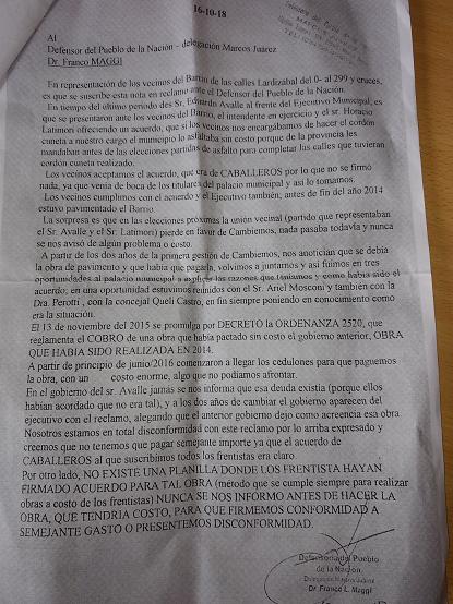 Vecinos reclaman promesa electoral