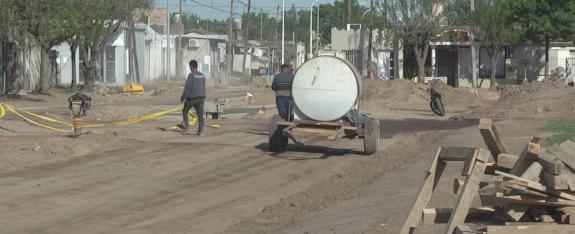 Importantes obras en calle Campaña del Desierto