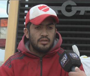 Reclamo y paro de los empleados a cargo de la construcción de la circunvalación oeste