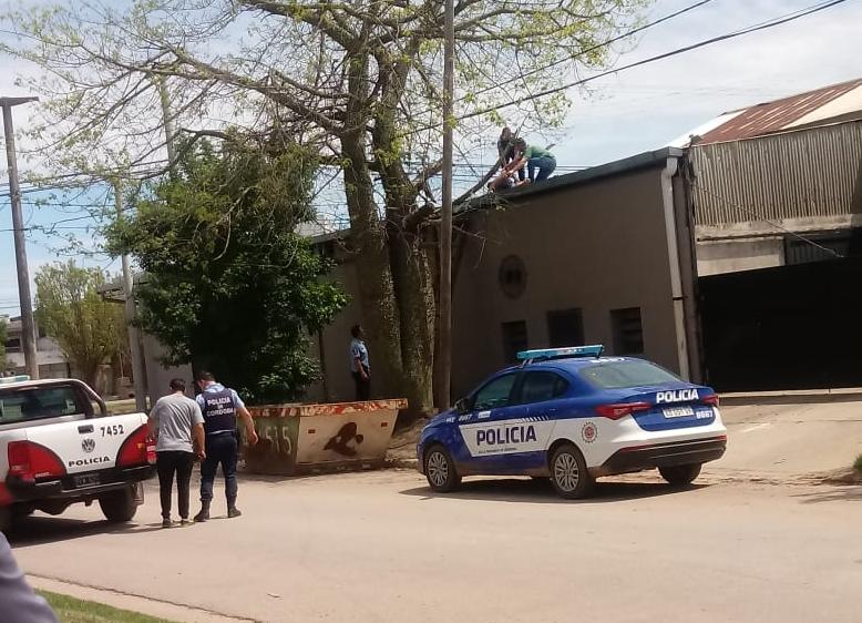 Procedimiento en calle Jerónimo Luis de Cabrera y ruta 9 con un individuo que ingresó a varios domicilios, trepó por los techos, hubo persecucion y finalmente fue detenido